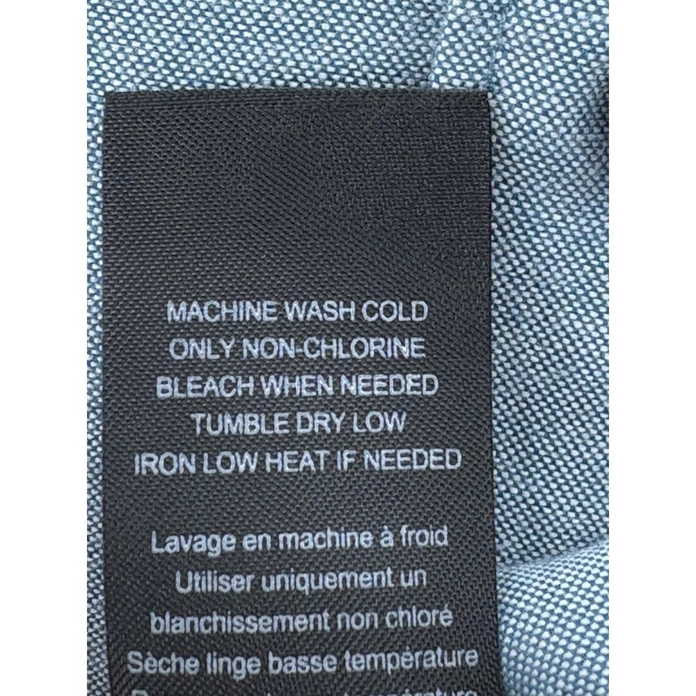 Roark Shirt Mens XL Blue Well Worn Mid Weight Classic Fit Short Sleeve Button Up - Picture 12 of 12